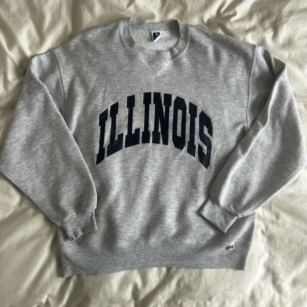 Russell Athletic - Vintage collegiate Illinois crewneck - Made in USA